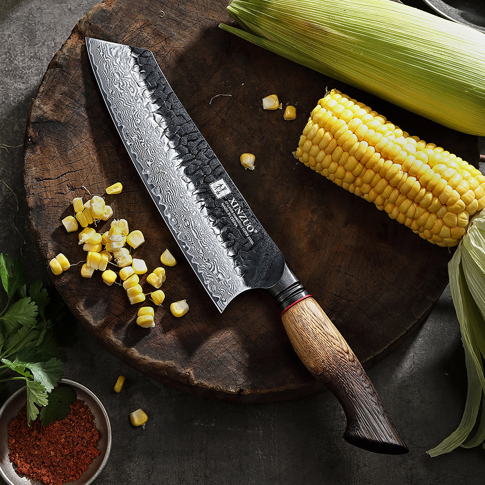 Cuchillo Bunka 21,5 cm · Mo Damasco
