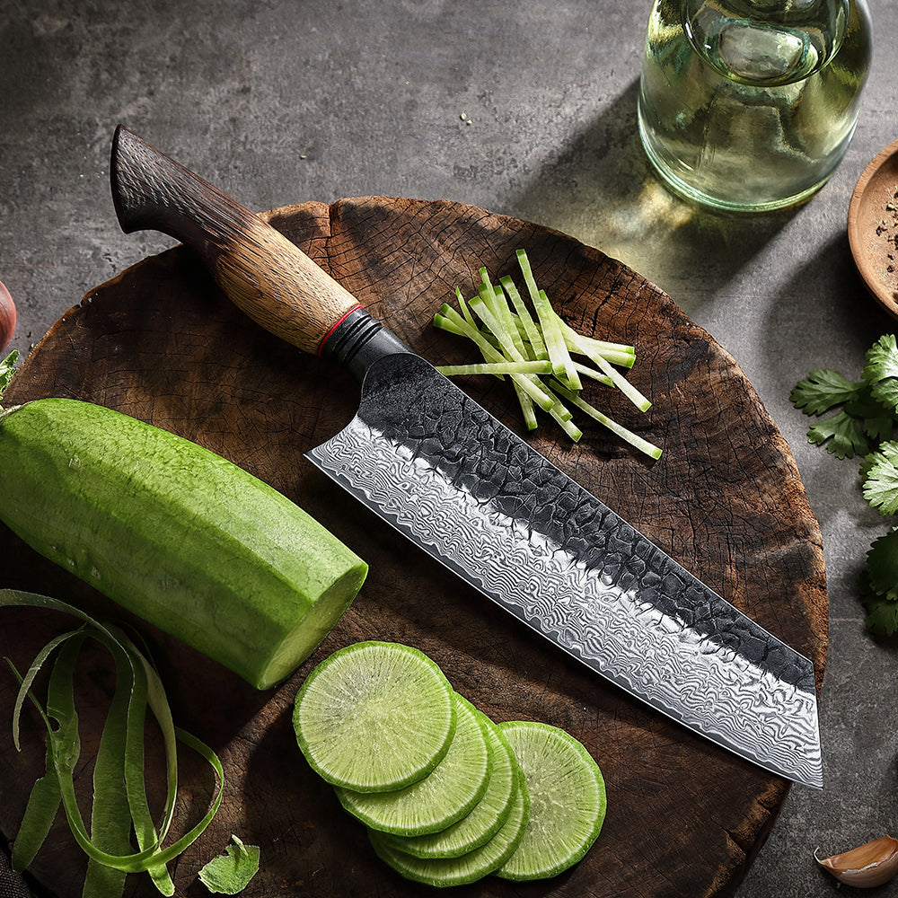 Cuchillo Bunka 21,5 cm · Mo Damasco