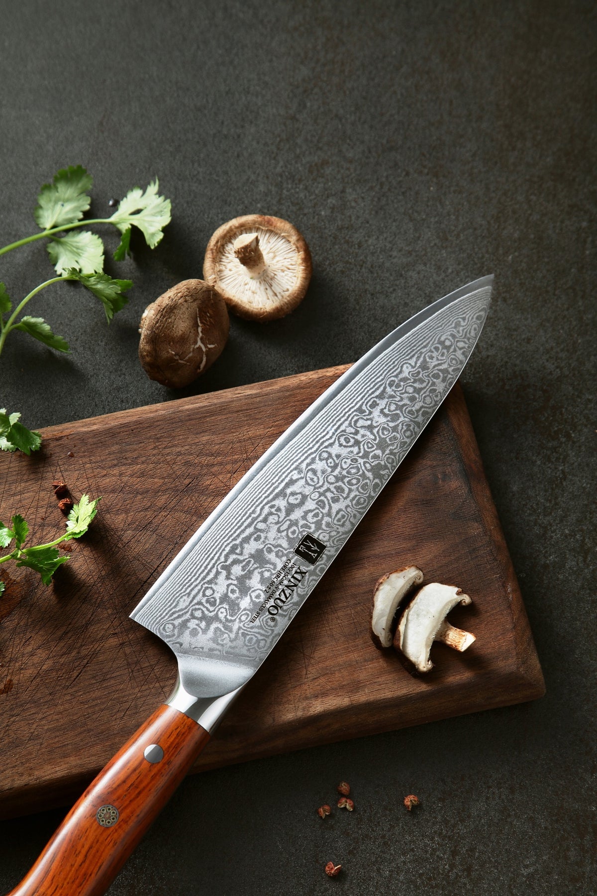 Cuchillo Chef 20 cm Yu Damasco