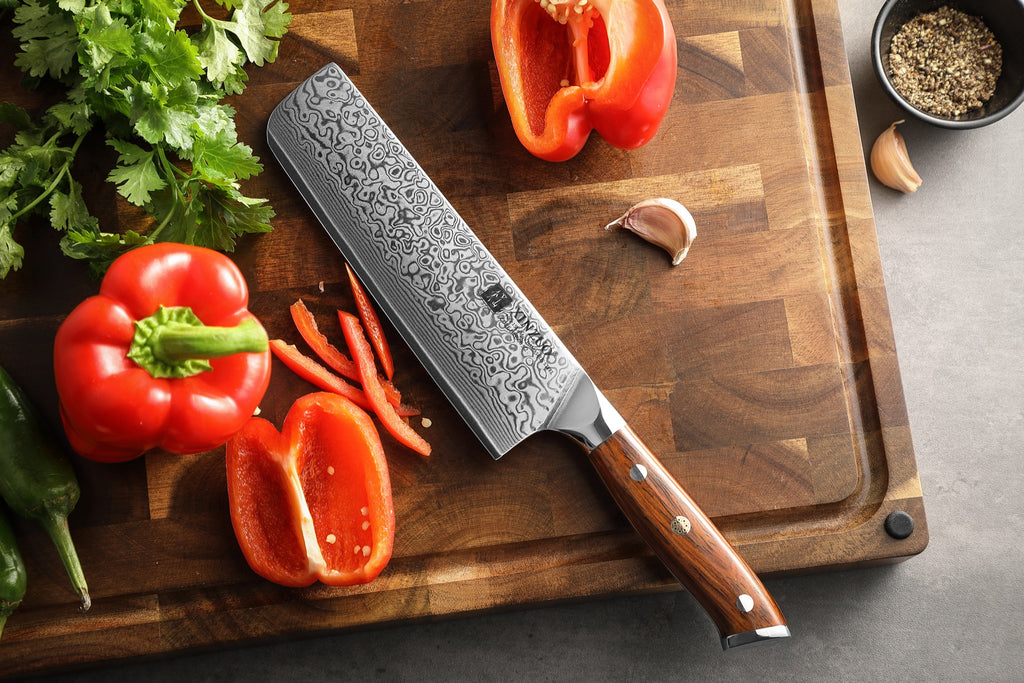Cuchillo Nakiri 18,5 cm · Yu Damasco