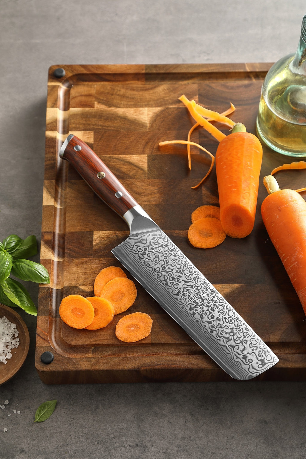 Cuchillo Nakiri 18,5 cm · Yu Damasco