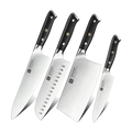 Set 4 cuchillos con Cuchilla China · Yu Acero Alemán