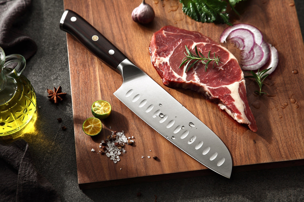 Cuchillo Santoku 18 cm · Yu Acero Alemán