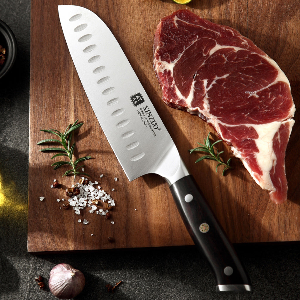 Cuchillo Santoku 18 cm · Yu Acero Alemán