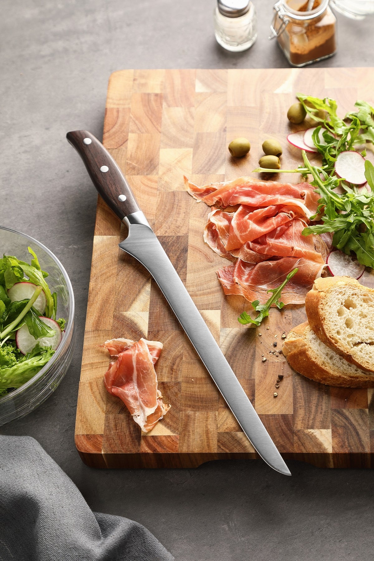 Cuchillo para Jamón 25 cm · Zhi Acero Alemán