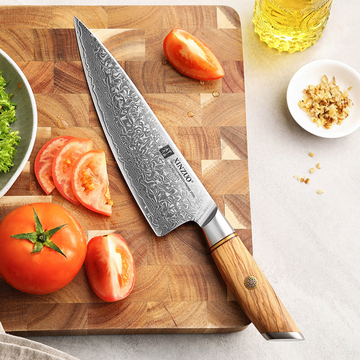 Cuchillo Chef 21,5 cm · Lan Damasco