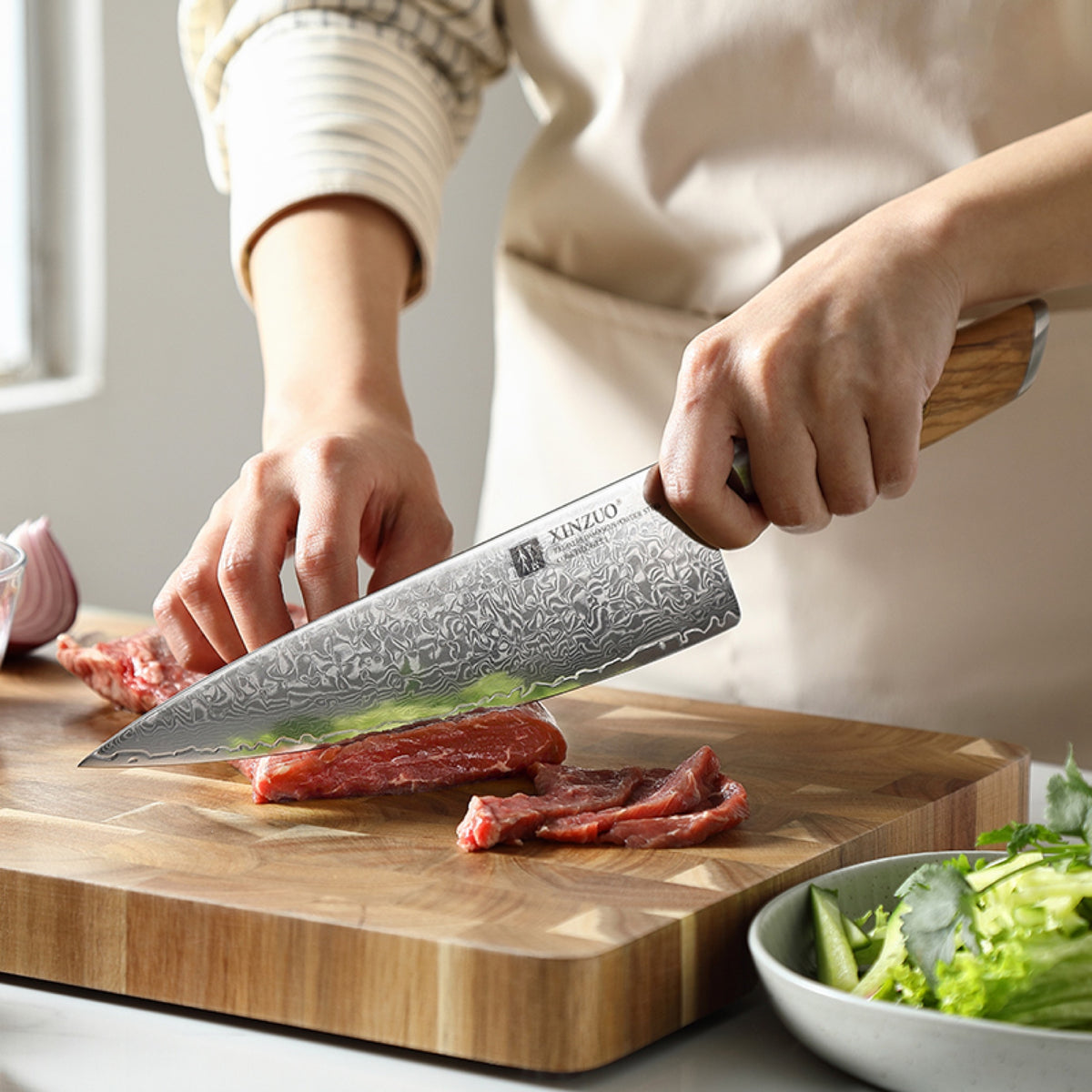 Cuchillo Chef 21,5 cm · Lan Damasco
