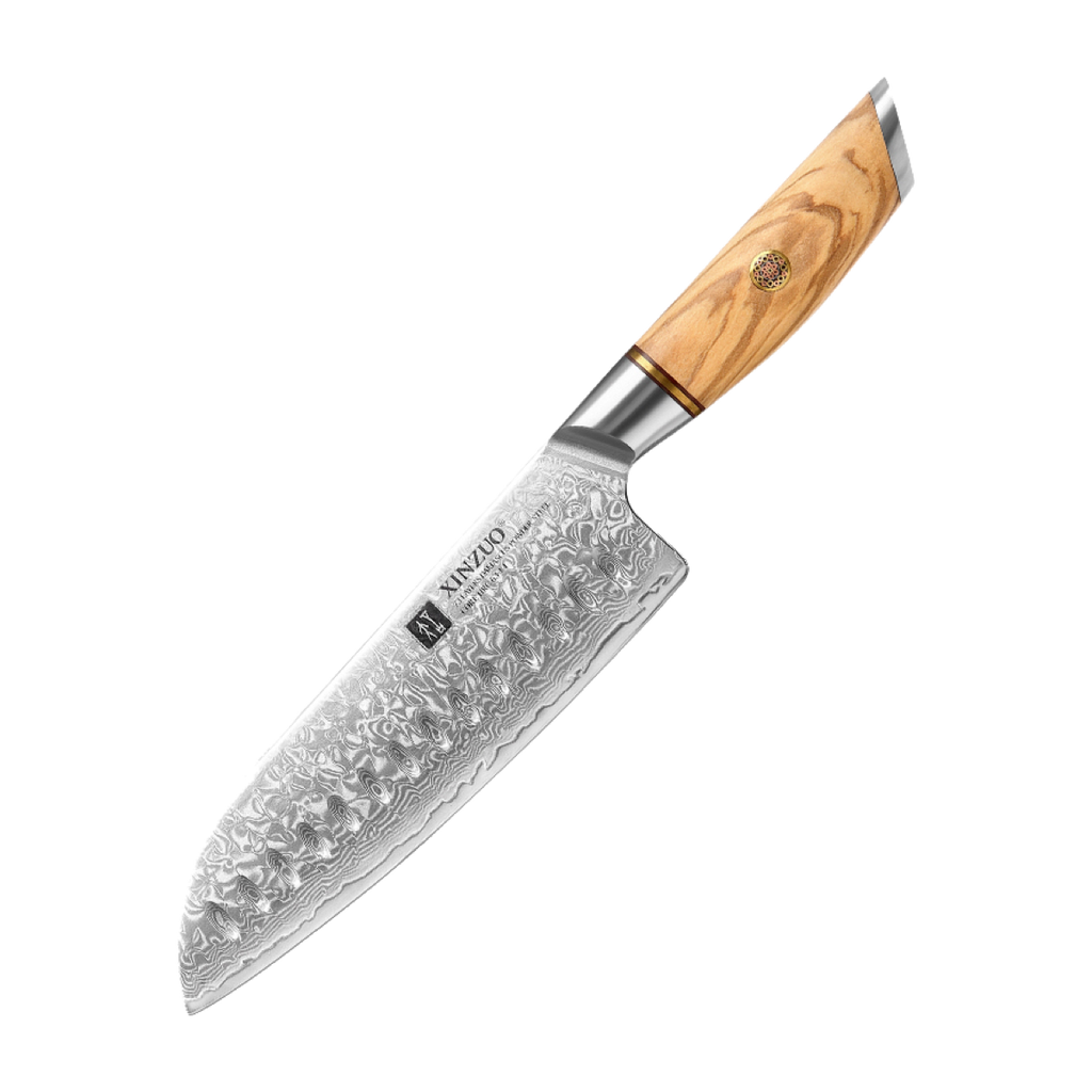 Cuchillo Santoku 18 cm · Lan Damasco