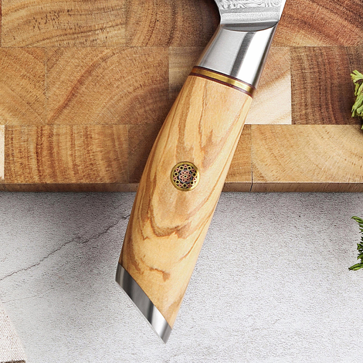 Cuchillo Santoku 18 cm · Lan Damasco