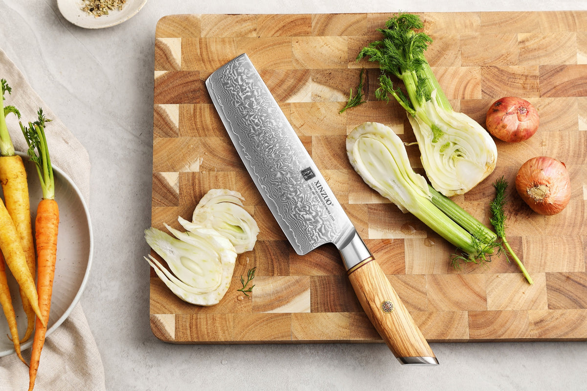Cuchillo Nakiri 18 cm · Lan Damasco