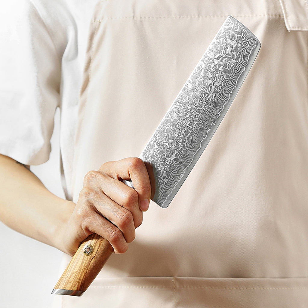 Cuchillo Nakiri 18 cm · Lan Damasco