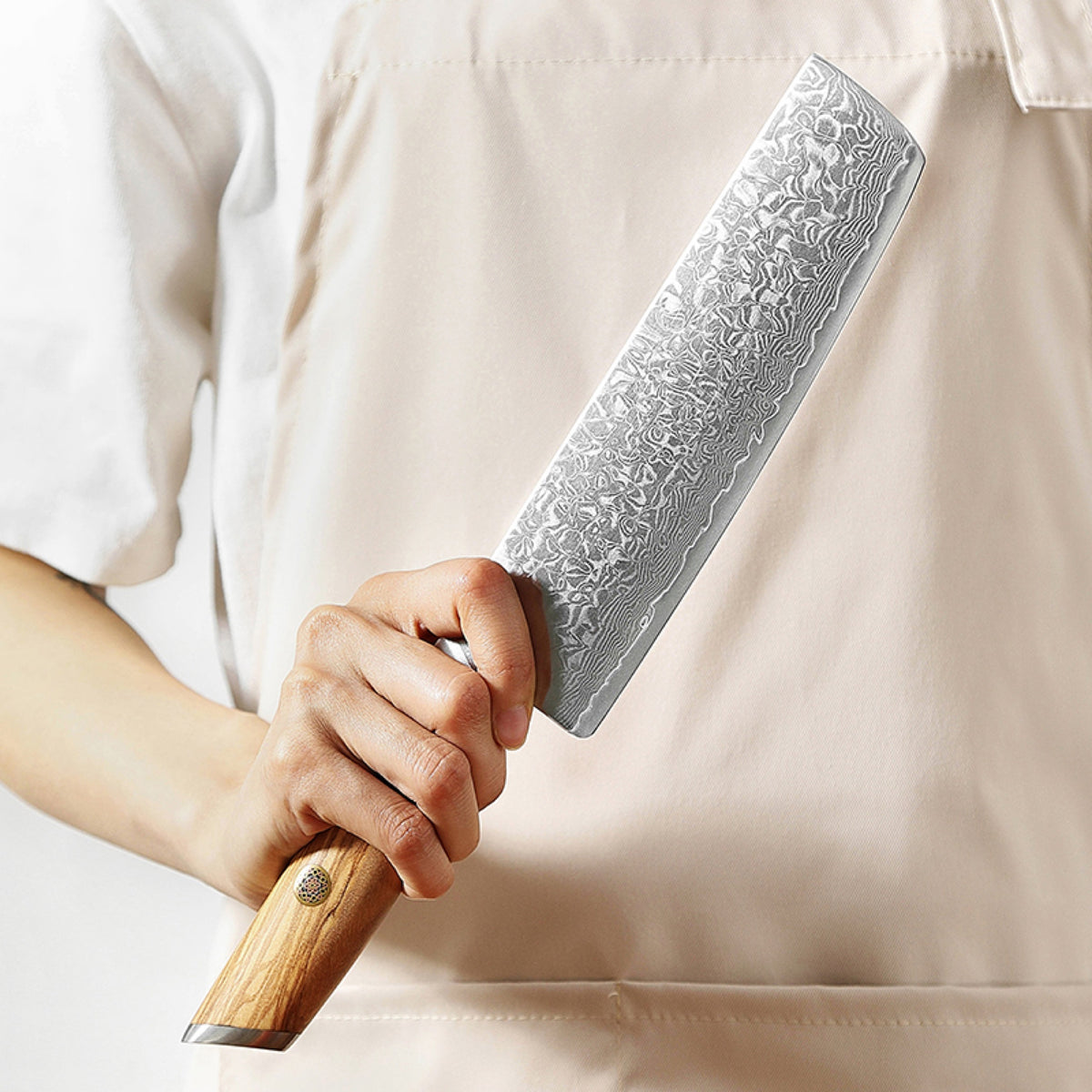 Cuchillo Nakiri 18 cm · Lan Damasco