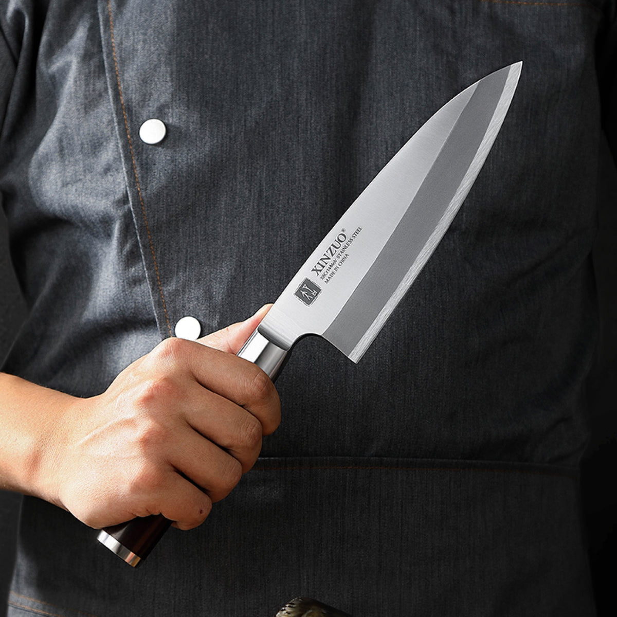 Cuchillo Deba 18 cm con funda
